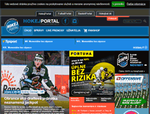 Tablet Screenshot of hokejportal.net